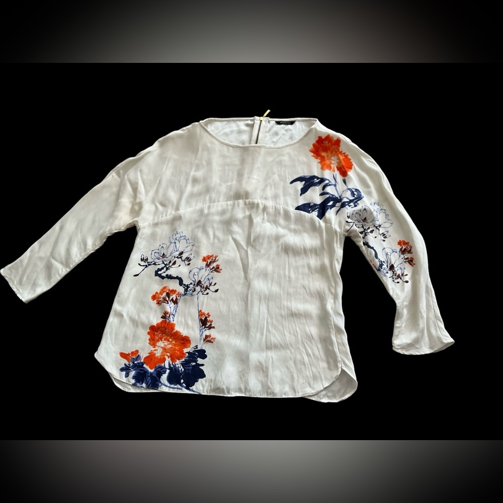 mulbeerry silk massimo dutti small blouse